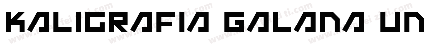 Kaligrafia Galana Uno字体转换